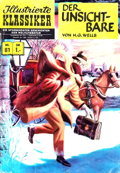 Cover for Illustrierte Klassiker [Classics Illustrated] (BSV - Williams, 1956 series) #81 - Der Unsichtbare [HLN 136]
