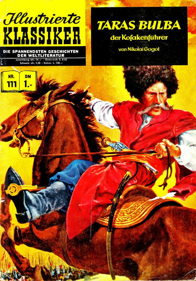Cover for Illustrierte Klassiker [Classics Illustrated] (BSV - Williams, 1956 series) #111 - Taras Bulba, der Kosakenführer [HLN 128]