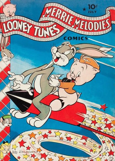 Cover for Looney Tunes and Merrie Melodies Comics (Dell, 1941 series) #21 [Star Cover Variant]
