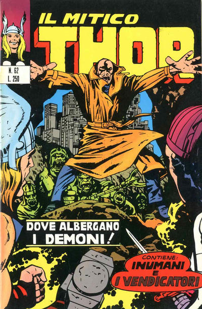 Cover for Il Mitico Thor (Editoriale Corno, 1971 series) #62