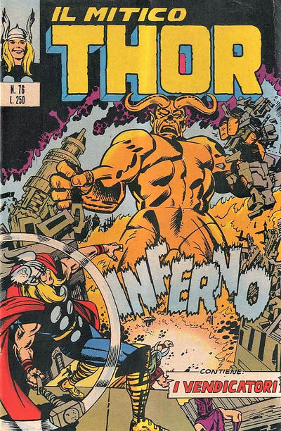Cover for Il Mitico Thor (Editoriale Corno, 1971 series) #76