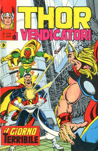 Cover Thumbnail for Thor e i Vendicatori (Editoriale Corno, 1975 series) #218