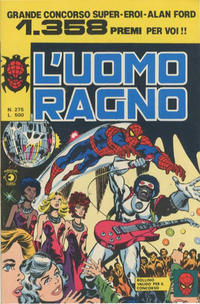 Cover Thumbnail for L'Uomo Ragno [Collana Super-Eroi] (Editoriale Corno, 1970 series) #275
