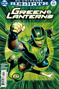 Cover Thumbnail for Green Lanterns (DC, 2016 series) #25 [Brandon Peterson Variant Cover]