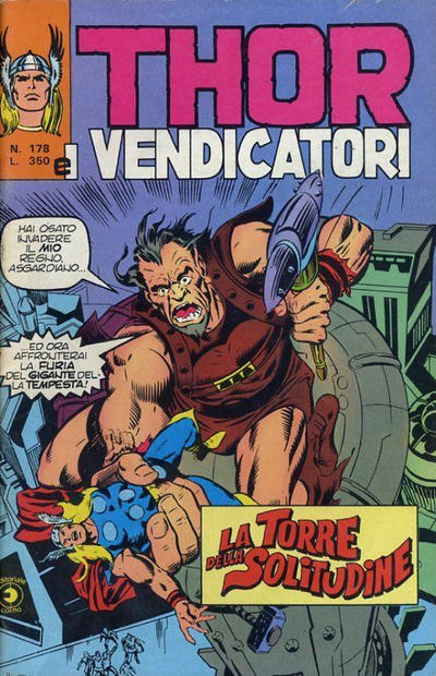 Cover for Thor e i Vendicatori (Editoriale Corno, 1975 series) #178