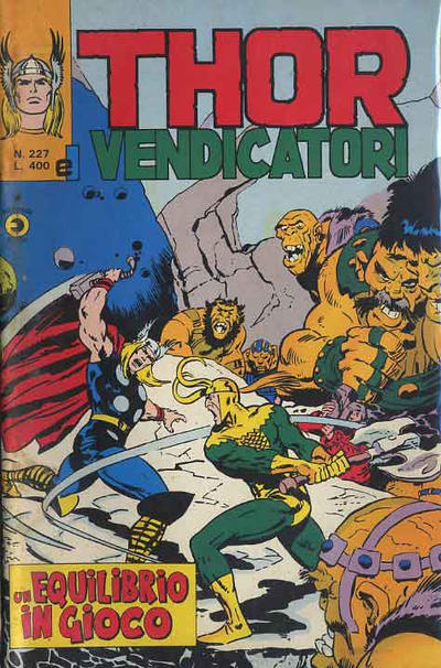 Cover for Thor e i Vendicatori (Editoriale Corno, 1975 series) #227