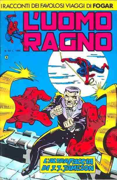 Cover for L'Uomo Ragno (Editoriale Corno, 1982 series) #54