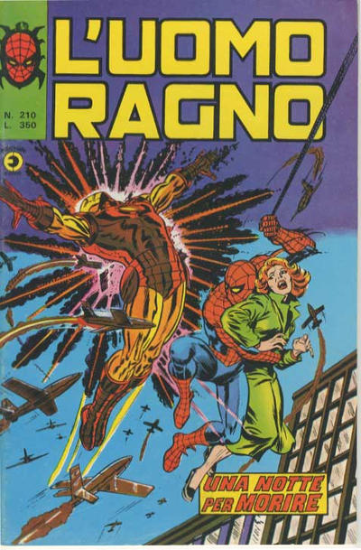 Cover for L'Uomo Ragno [Collana Super-Eroi] (Editoriale Corno, 1970 series) #210