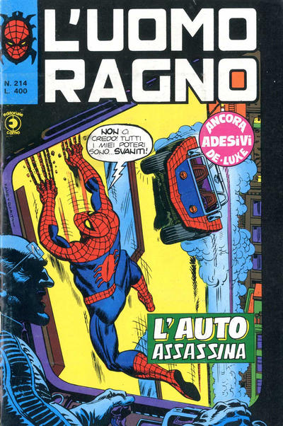 Cover for L'Uomo Ragno [Collana Super-Eroi] (Editoriale Corno, 1970 series) #214