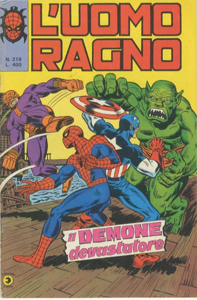 Cover for L'Uomo Ragno [Collana Super-Eroi] (Editoriale Corno, 1970 series) #219