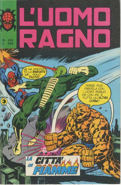 Cover for L'Uomo Ragno [Collana Super-Eroi] (Editoriale Corno, 1970 series) #202