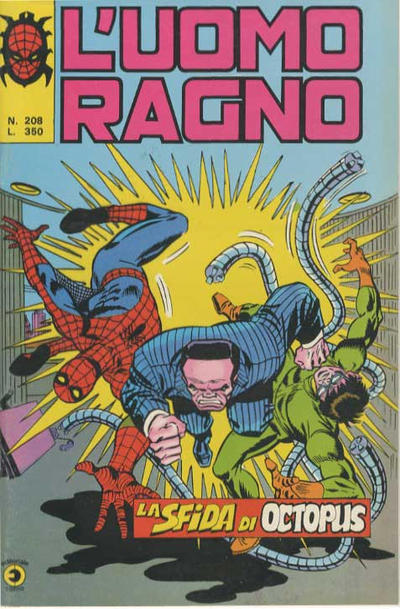 Cover for L'Uomo Ragno [Collana Super-Eroi] (Editoriale Corno, 1970 series) #208