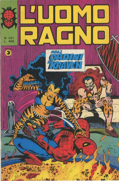 Cover for L'Uomo Ragno [Collana Super-Eroi] (Editoriale Corno, 1970 series) #251