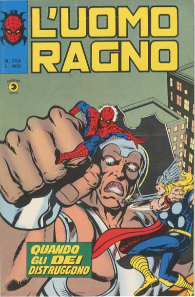 Cover for L'Uomo Ragno [Collana Super-Eroi] (Editoriale Corno, 1970 series) #254