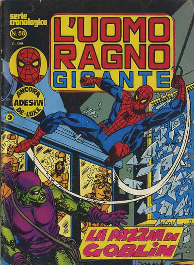 Cover for L'Uomo Ragno Gigante (Editoriale Corno, 1976 series) #58