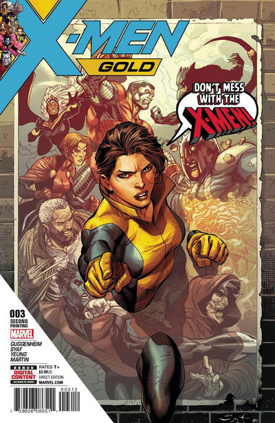 Cover for X-Men: Gold (Marvel, 2017 series) #3 [Second Printing Syaf Cover Variant]