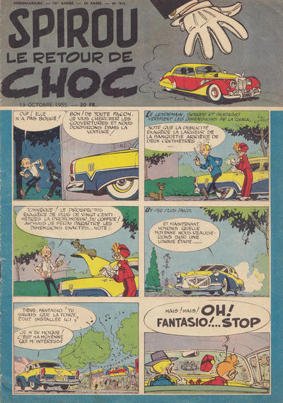 Cover for Spirou (Dupuis, 1947 series) #913