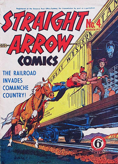 Cover for Straight Arrow Comics (Magazine Management, 1950 series) #4