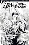 Cover Thumbnail for Ash vs. the Army of Darkness (2017 series) #1 [Cover E - Incentive Tyler Kirkham Black and White Variant]