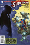 Cover for Superman (DC, 2011 series) #34 [John Romita Jr. / Klaus Janson "In Shadow" Cover]