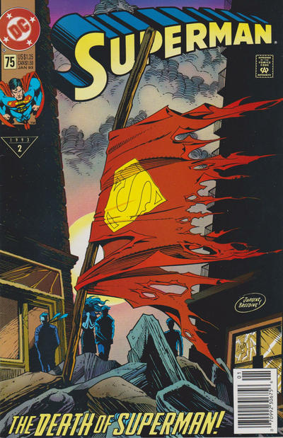 Cover for Superman (DC, 1987 series) #75 [Newsstand]