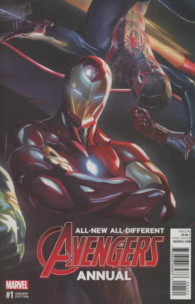 Cover for All-New All-Different Avengers Annual (Marvel, 2016 series) #1 [Incentive Mahmud Asrar / Jay Fosgitt Variant]