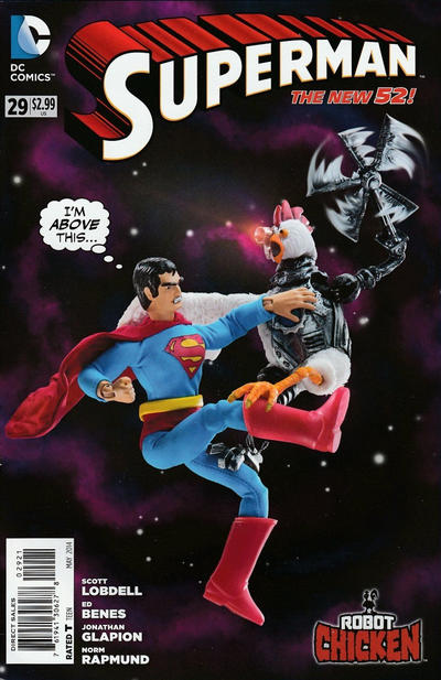 Cover for Superman (DC, 2011 series) #29 [Robot Chicken Cover]