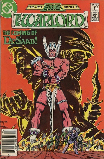 Cover for Warlord (DC, 1976 series) #114 [Canadian]