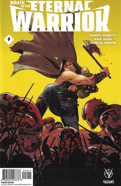 Cover for Wrath of the Eternal Warrior (Valiant Entertainment, 2015 series) #9 [Cover D - Steve Lieber and Ron Chan]