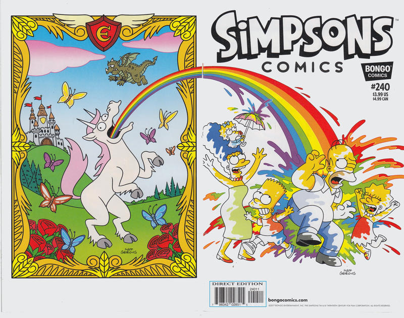 Cover for Simpsons Comics (Bongo, 1993 series) #240
