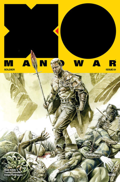 Cover for X-O Manowar (2017) (Valiant Entertainment, 2017 series) #1 [Cover E - J. G. Jones]