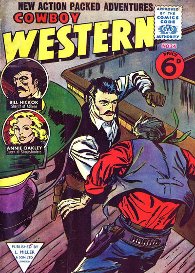 Cover for Cowboy Western Comics (L. Miller & Son, 1956 series) #24