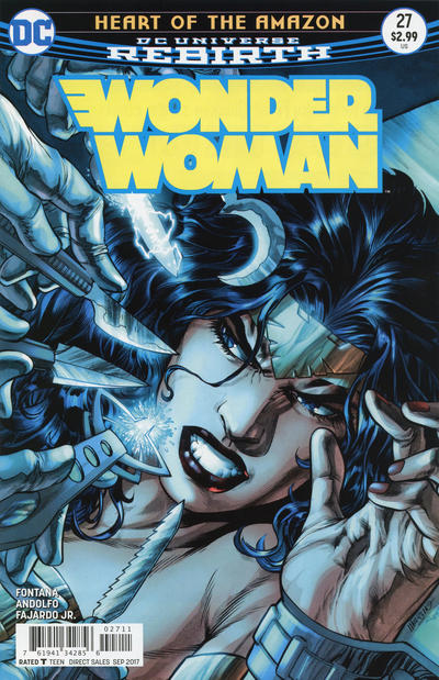 Cover for Wonder Woman (DC, 2016 series) #27 [Jesus Merino Cover]
