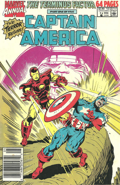 Cover for Captain America Annual (Marvel, 1971 series) #9 [Direct]