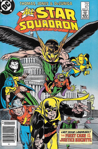 Cover for All-Star Squadron (DC, 1981 series) #67 [Newsstand]