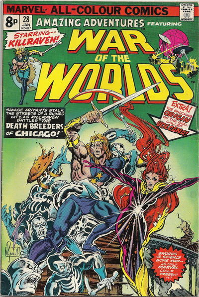Cover for Amazing Adventures (Marvel, 1970 series) #28 [British]
