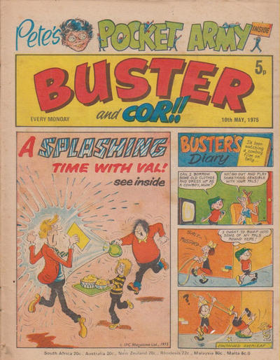 Cover for Buster (IPC, 1960 series) #10 May 1975 [758]