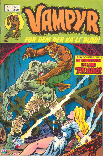 Cover for Vampyr (Interpresse, 1972 series) #15