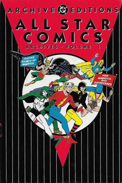 Cover for All Star Comics Archives (DC, 1991 series) #1 [Second Printing]