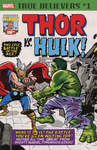 Cover Thumbnail for True Believers: Kirby 100th - Thor vs. Hulk (Marvel, 2017 series) 