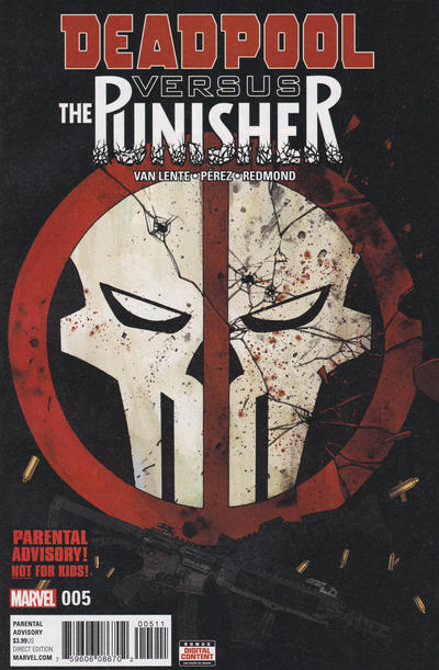 Cover for Deadpool vs. The Punisher (Marvel, 2017 series) #5 [Declan Shalvey]