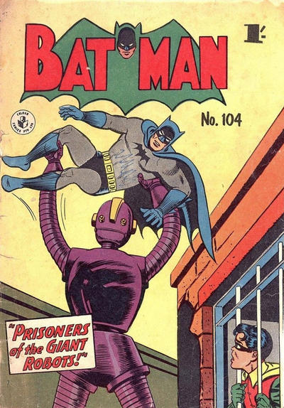 Cover for Batman (K. G. Murray, 1950 series) #104 [1' price]