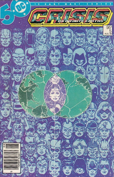 Cover for Crisis on Infinite Earths (DC, 1985 series) #5 [Canadian]