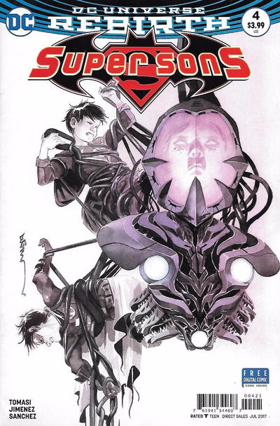 Cover for Super Sons (DC, 2017 series) #4 [Dustin Nguyen Cover]