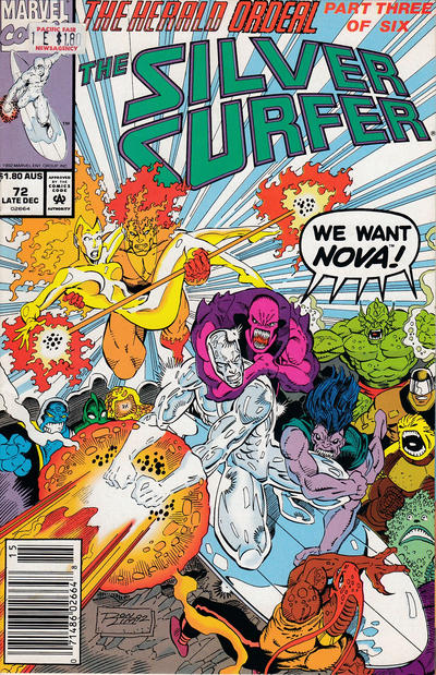 Cover for Silver Surfer (Marvel, 1987 series) #72 [Australian]