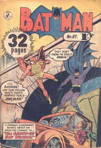 Cover Thumbnail for Batman (K. G. Murray, 1950 series) #87 [1' price]