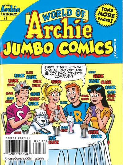 Cover for World of Archie Double Digest (Archie, 2010 series) #71 [Direct Edition]
