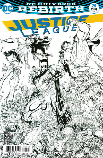Cover for Justice League (DC, 2016 series) #25 [Nick Bradshaw Cover]