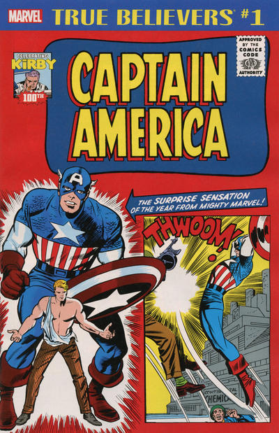 Cover for True Believers: Kirby 100th - Captain America (Marvel, 2017 series) #1
