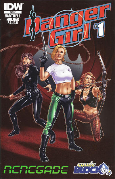 Cover for Danger Girl: Renegade (IDW, 2015 series) #1 [Comic Block Exclusive Juan N. Cabal Variant]